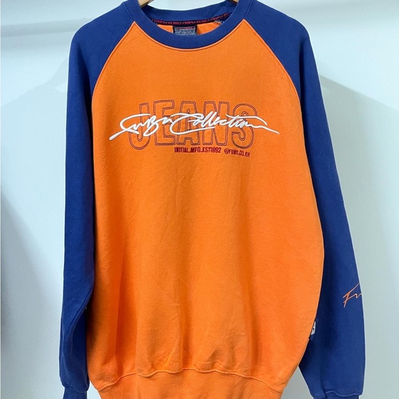 FUBU Other - FUBU JEANS 1992 AUTHENTIC ORANGE & BLUE SWEATSHIRT FOR MEN’S & WOMEN’S.
